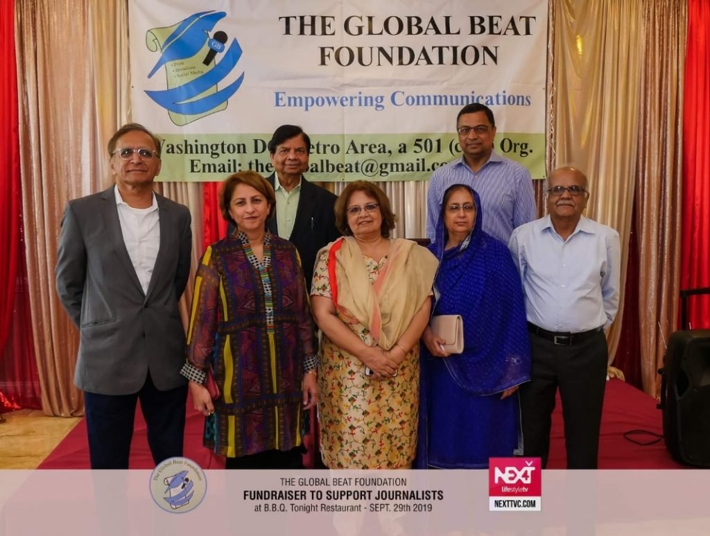 Journalists and supporters at the GBF September 2019 fundraiser